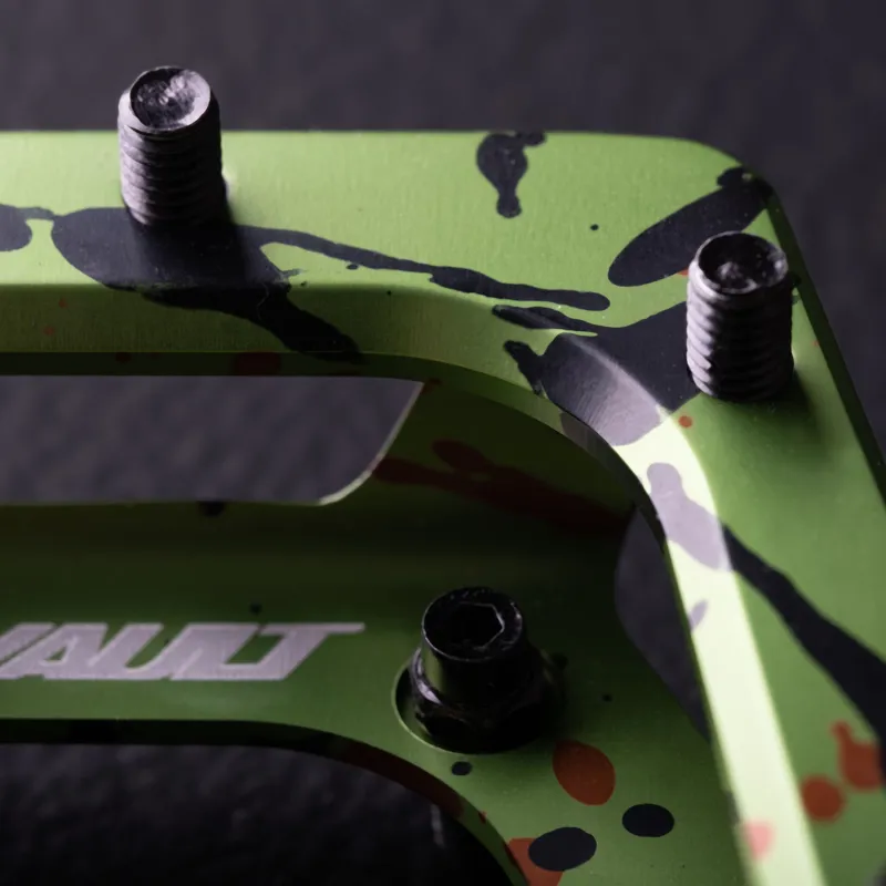 DMR Vault SE Pedals in Liquid Camo Green-5